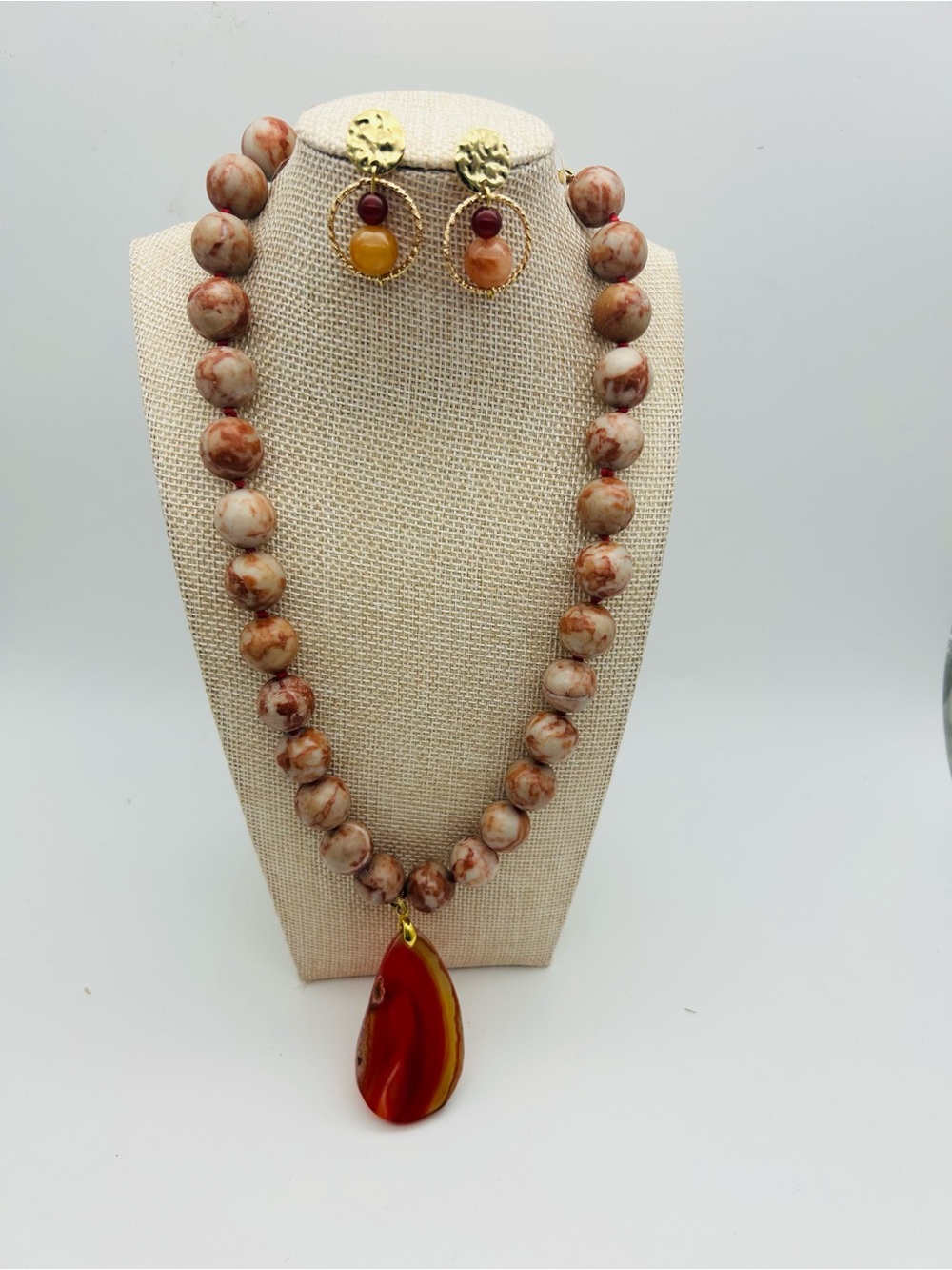 Statement Necklace & Earrings Set